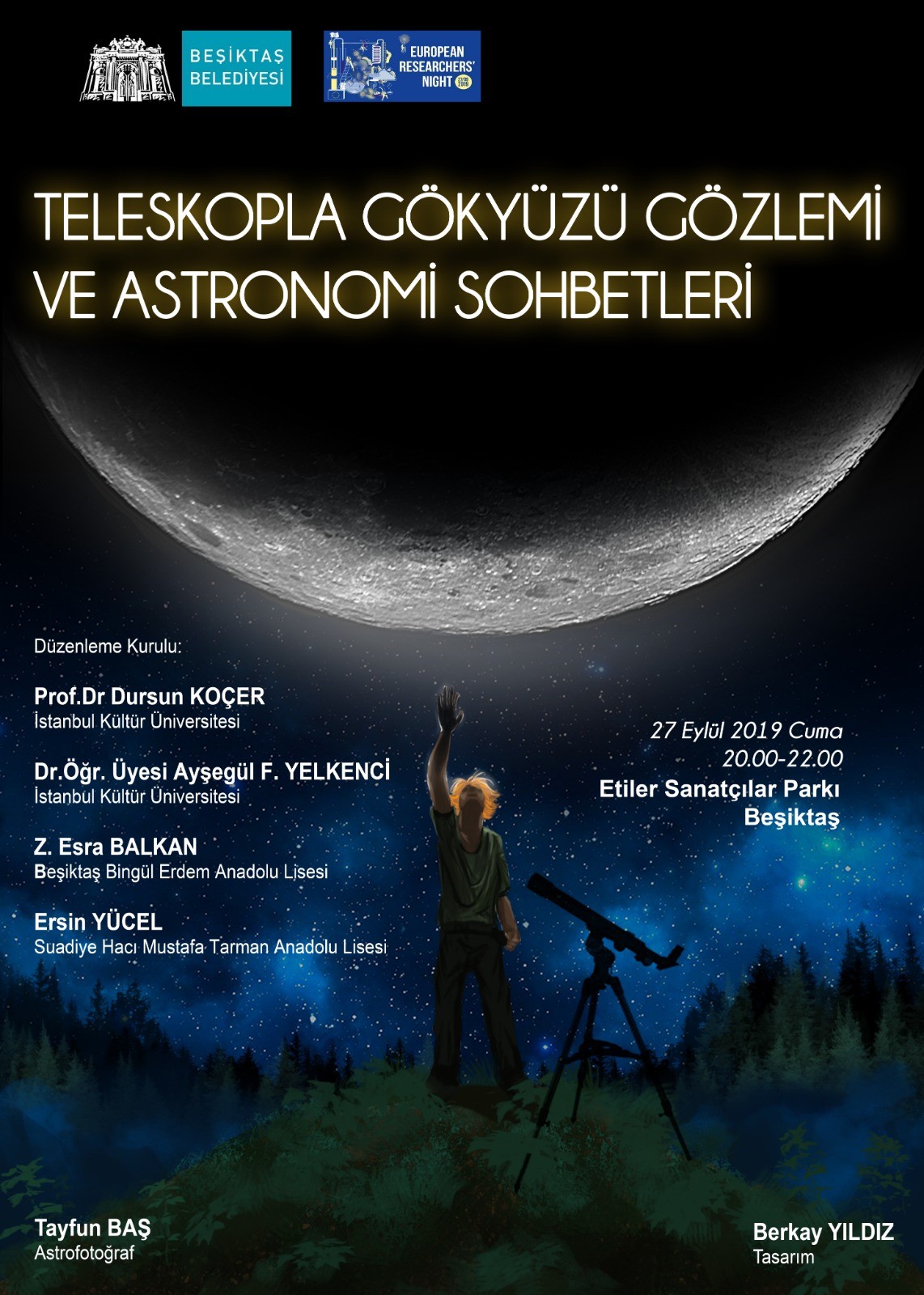 Teleskopla Gökyüzü Gözlemi ve Astronomi Sohbetleri